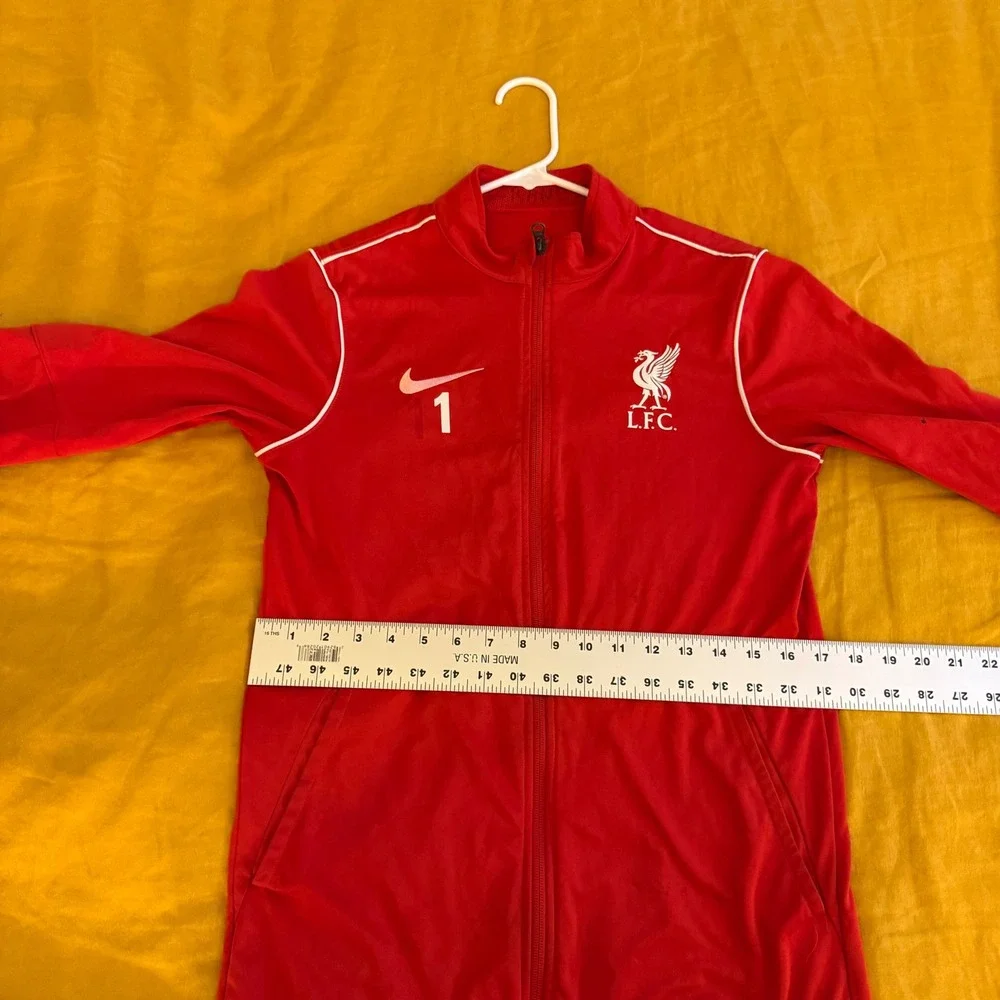 Nike Liverpool FC Dri-FIT Soccer Track Jacket Red White Men's Size S‎